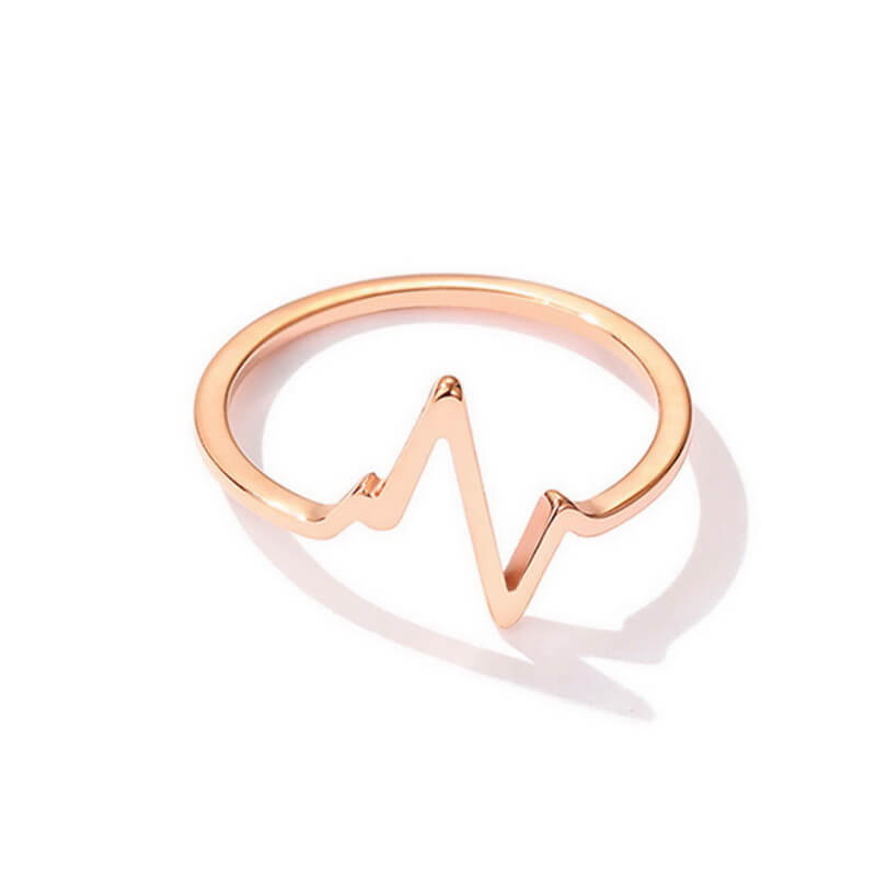 Rose Gold Stainless Steel Ring for Women