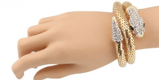 “Stretch snake chain bracelet bangle for women – wholesale accessories”