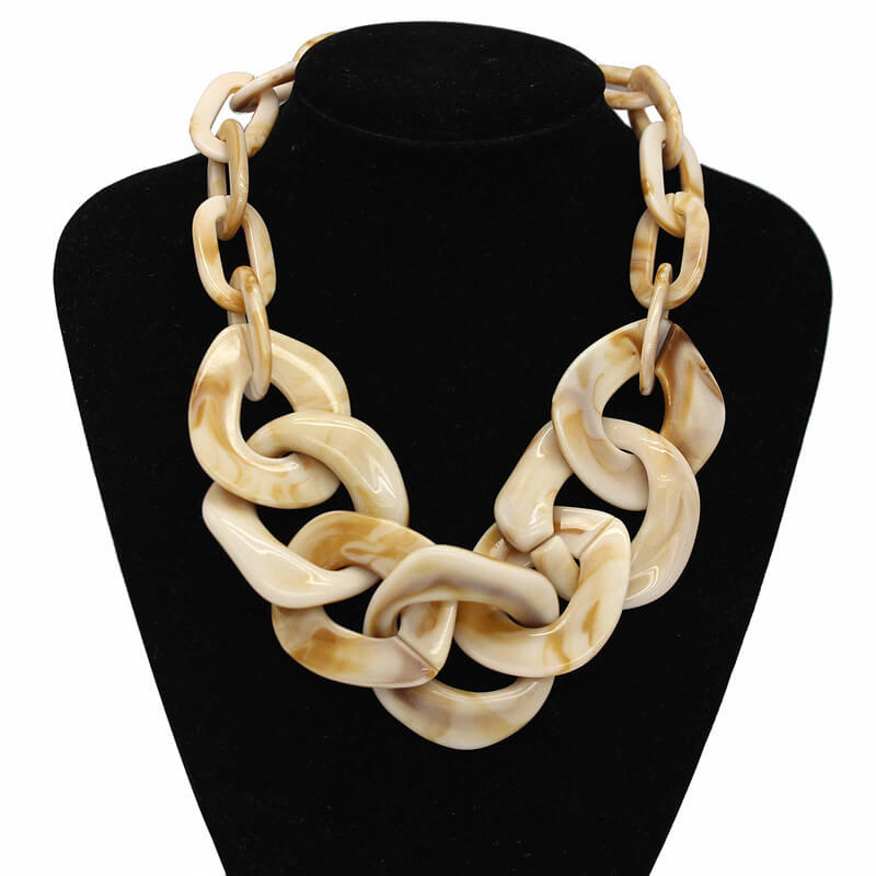 Fashion Acrylic Link Handmade Necklace