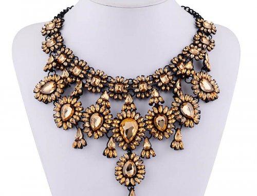 Big Jewel Pendants Necklaces