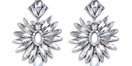 “Colorful rhinestone drop earrings – wholesale fashion jewelry for retailers”