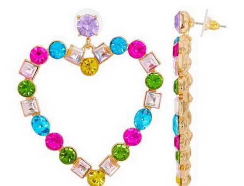 Heart Earrings Multicolour