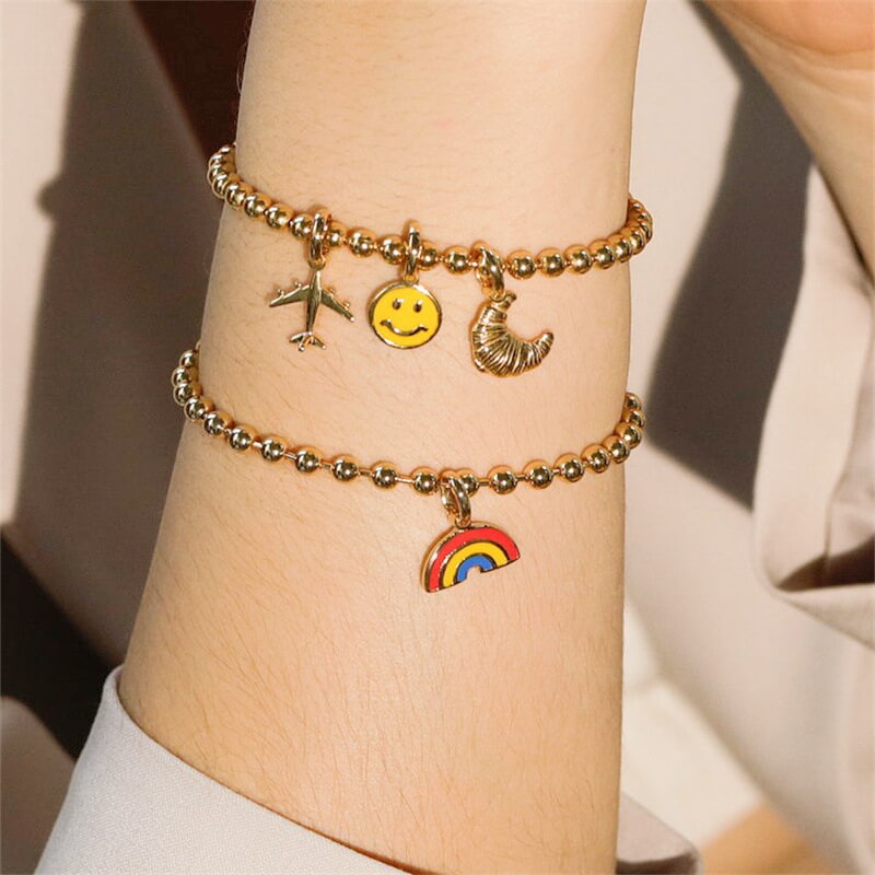 Stainless Steel Small Charms for Bracelets – Bulk Mini Pendant Accessories