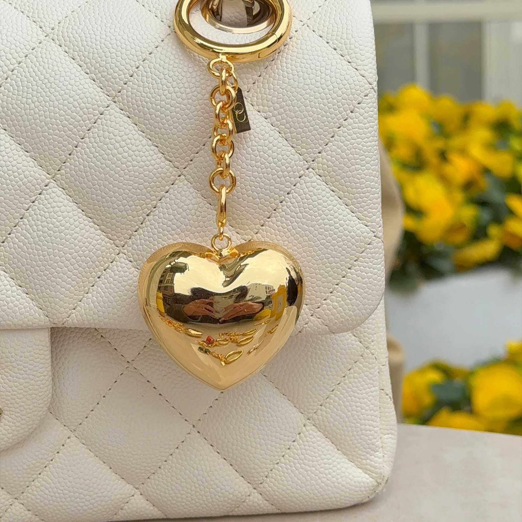 Small Stainless Steel Charms for Bags – Strawberry, Heart, Flower Pendants