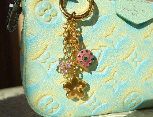 Wholesale Stainless Steel Bag Charm with Flower and Candy Pendants for Handbags