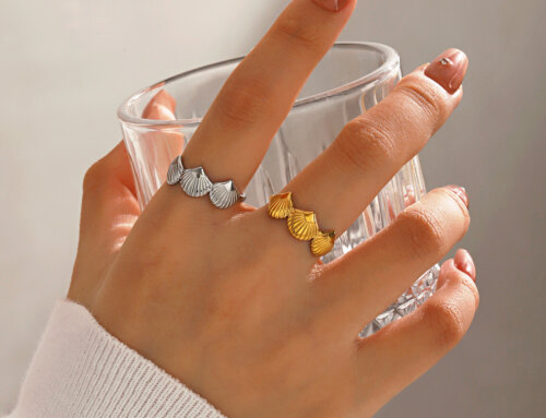 Wholesale Gold Stainless Steel Shell Adjustable Ring – Lightweight Fashion Finger Jewelry