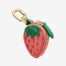 Wholesale strawberry PU leather handbag charm – cute fruit bag accessory