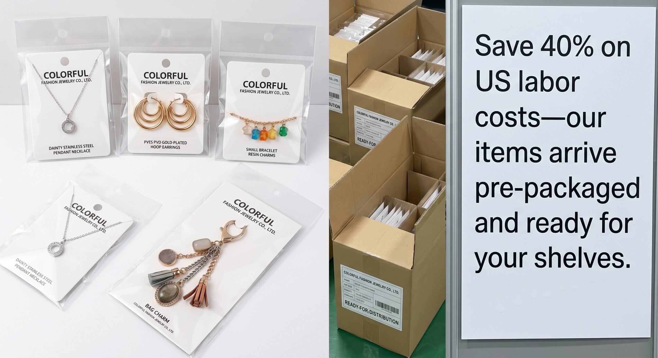 retail ready jewelry packaging wholesale