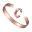 Minimalist copper healing bangle with smooth surface from B2B manufacturer