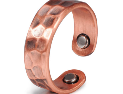 Hammered Pure Copper Magnetic Ring for Arthritis Relief – Adjustable Healing Cuff