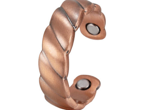Adjustable Copper Healing Ring – Twisted Texture Pure Copper Magnetic Therapy