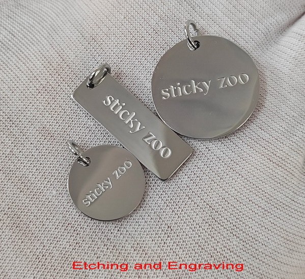 Etching and Engraving metal logo