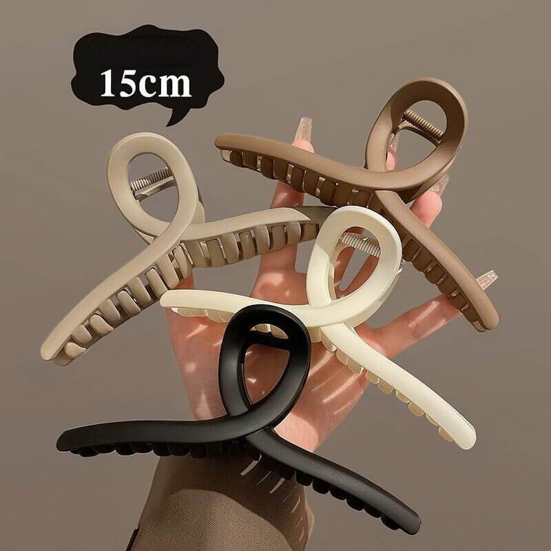matte 15cm large hair claw clip for thick hair