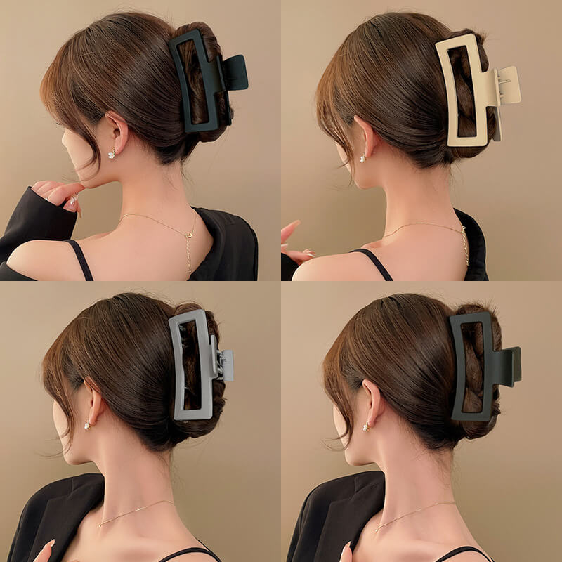 large square hair claw clip for thick hair