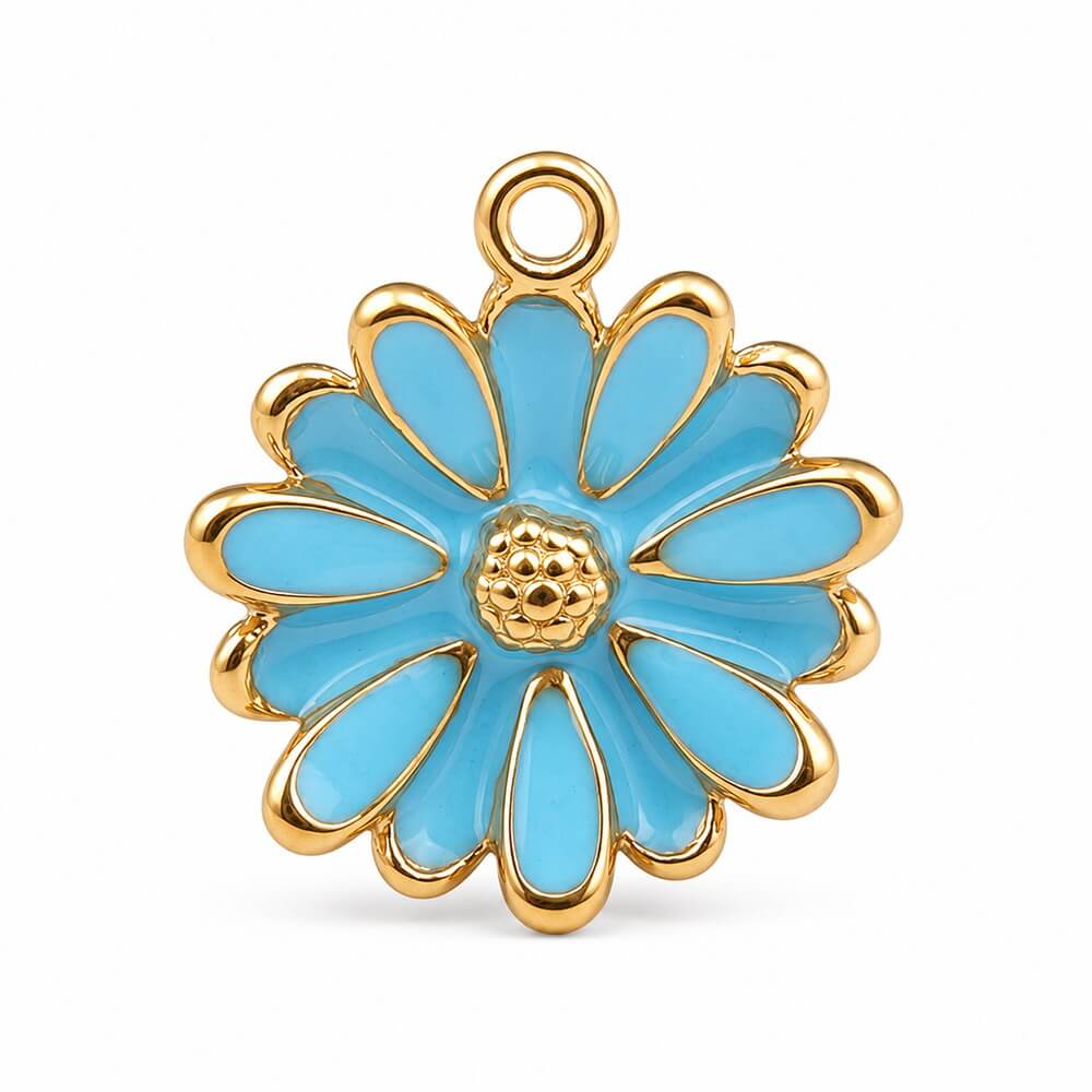 plant enamel pendant charms wholesale