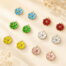 colorful plant enamel pendant charms for jewelry making